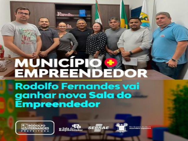 Rodolfo Fernandes foi contemplado com a nova Sala do Empreendedor